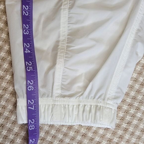 Athleta White Sheer Relaxed Fit Breathable Activewear Parachute Cargo Pants - Picture 16 of 16